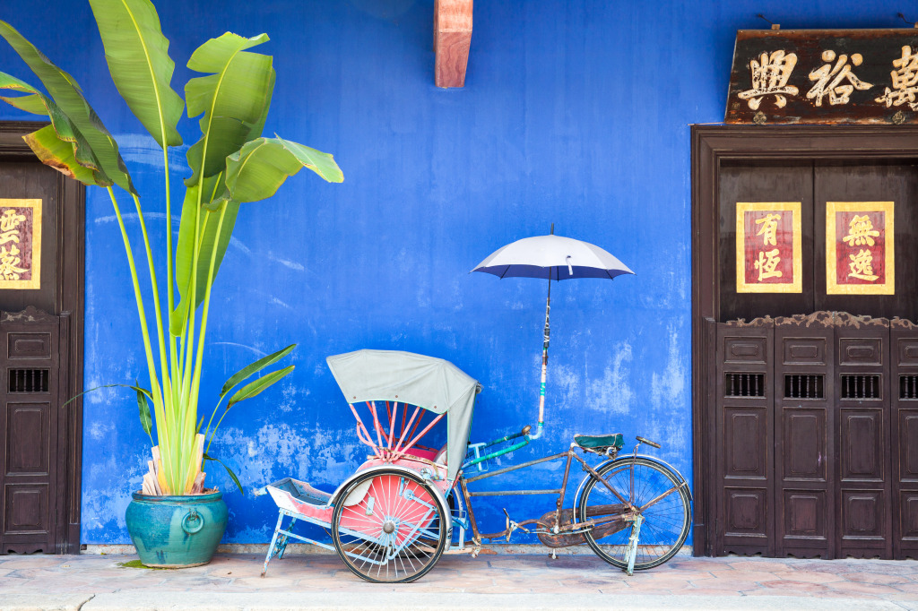 Rickshaw Tricycle in Malaysia jigsaw puzzle in Puzzle of the Day puzzles on TheJigsawPuzzles.com