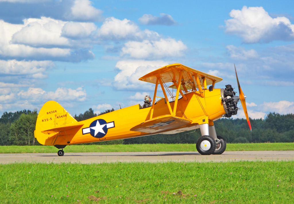 Boeing-Stearman Model 75 jigsaw puzzle in Aviation puzzles on TheJigsawPuzzles.com