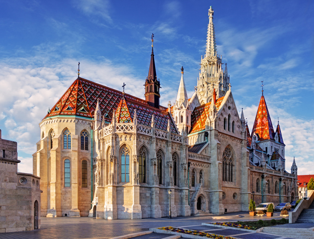 Mathias Church, Budapest, Hungary jigsaw puzzle in Castles puzzles on TheJigsawPuzzles.com