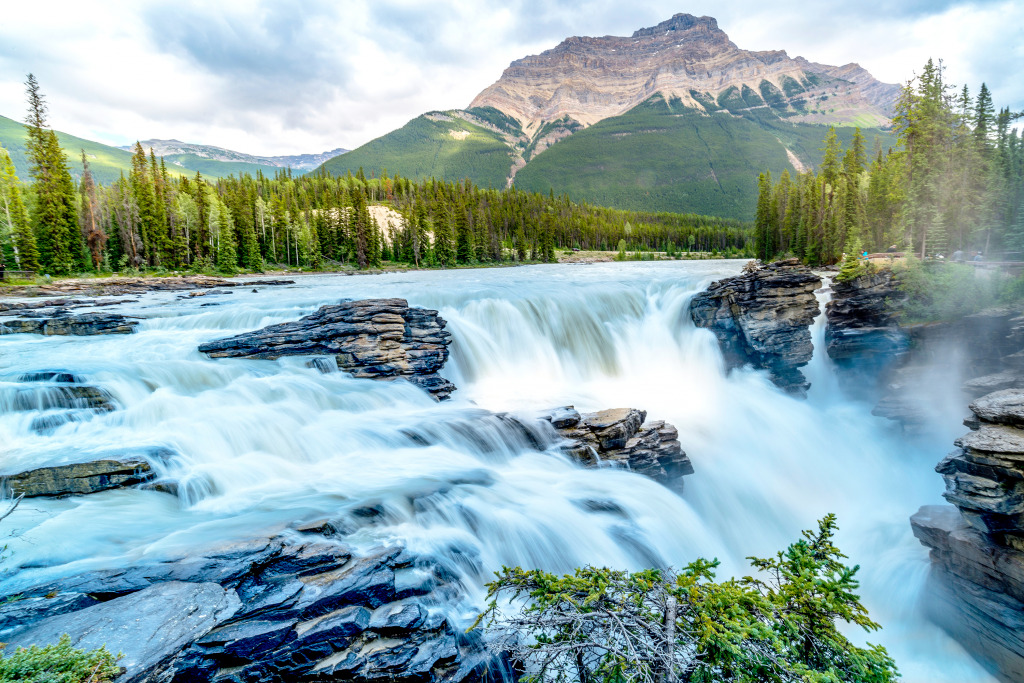 Jasper, Alberta, Canada jigsaw puzzle in Waterfalls puzzles on TheJigsawPuzzles.com