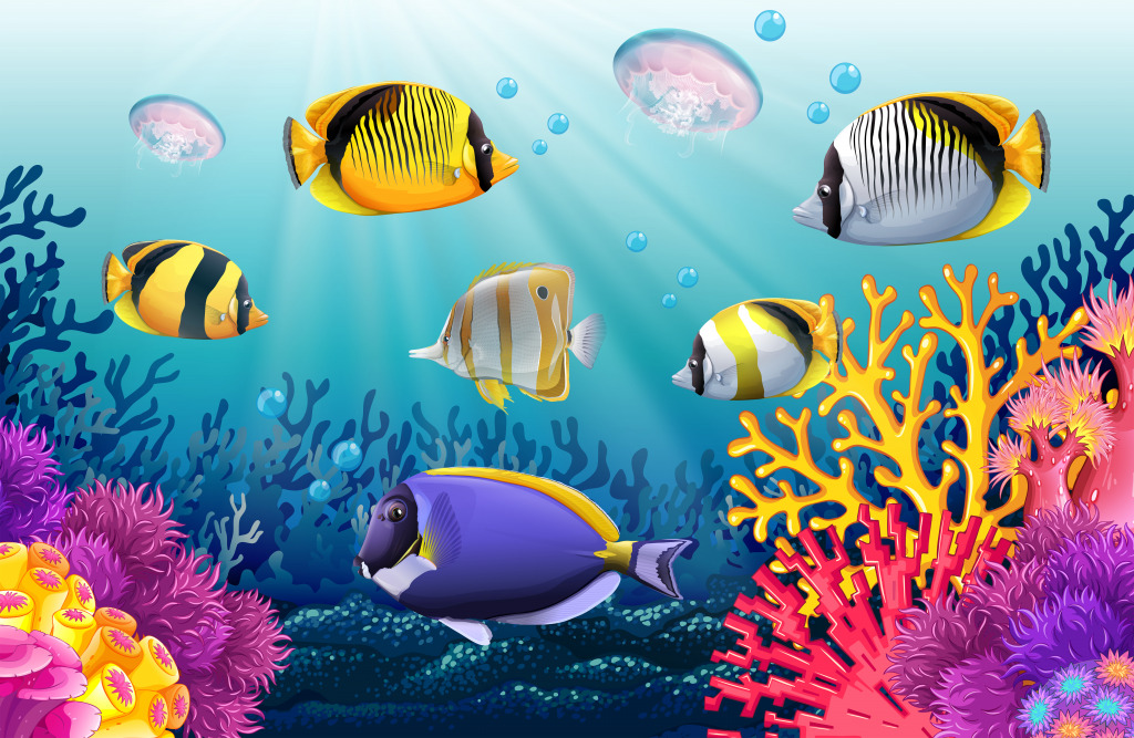 Colorful Fish jigsaw puzzle in Under the Sea puzzles on TheJigsawPuzzles.com