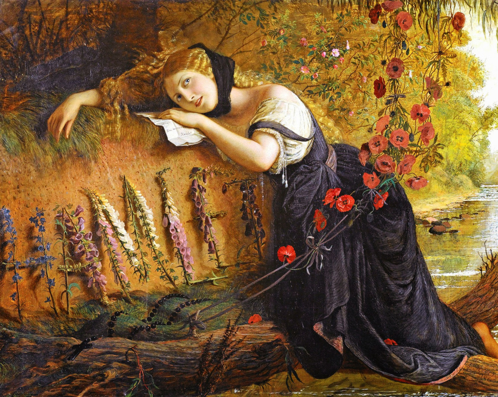 Ophelia jigsaw puzzle in Puzzle of the Day puzzles on TheJigsawPuzzles.com