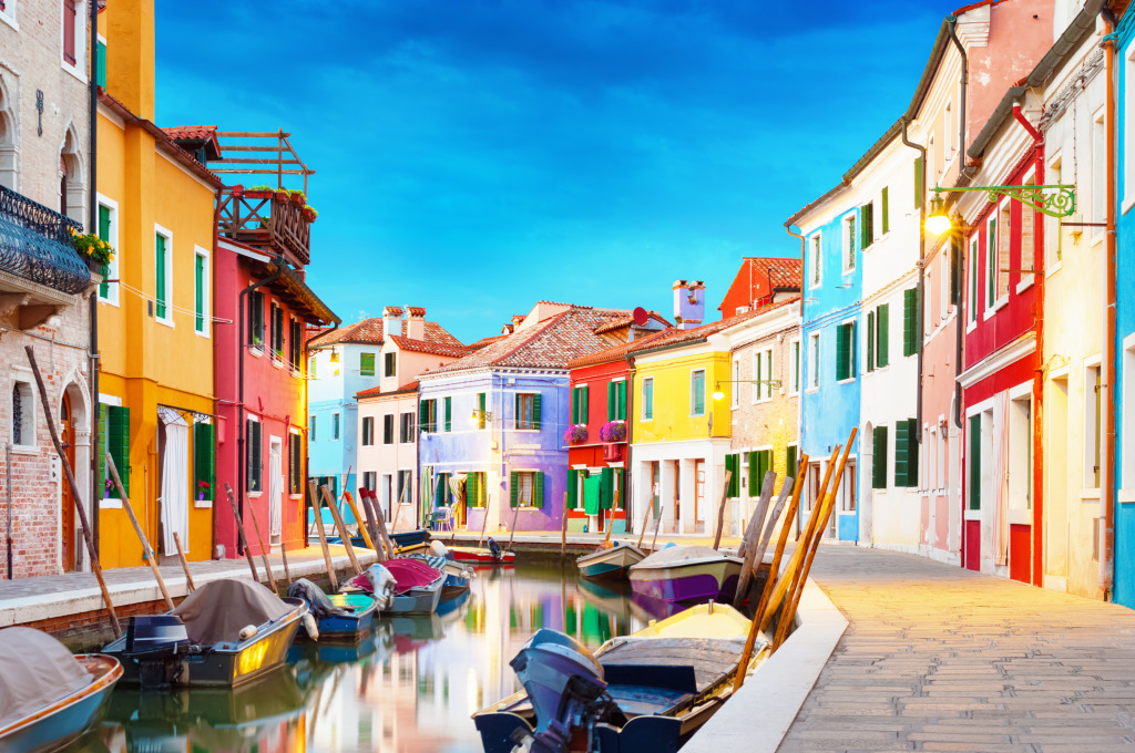 Burano, Venice, Italy jigsaw puzzle in Puzzle of the Day puzzles on TheJigsawPuzzles.com