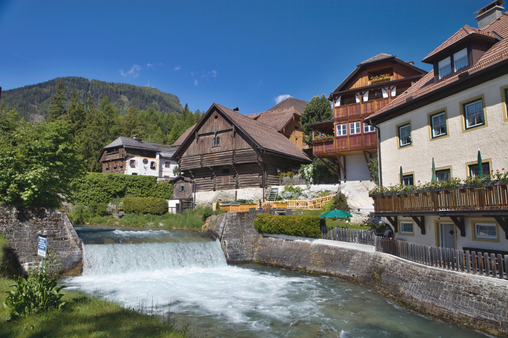 Mauterndorf, Austria jigsaw puzzle in Waterfalls puzzles on TheJigsawPuzzles.com