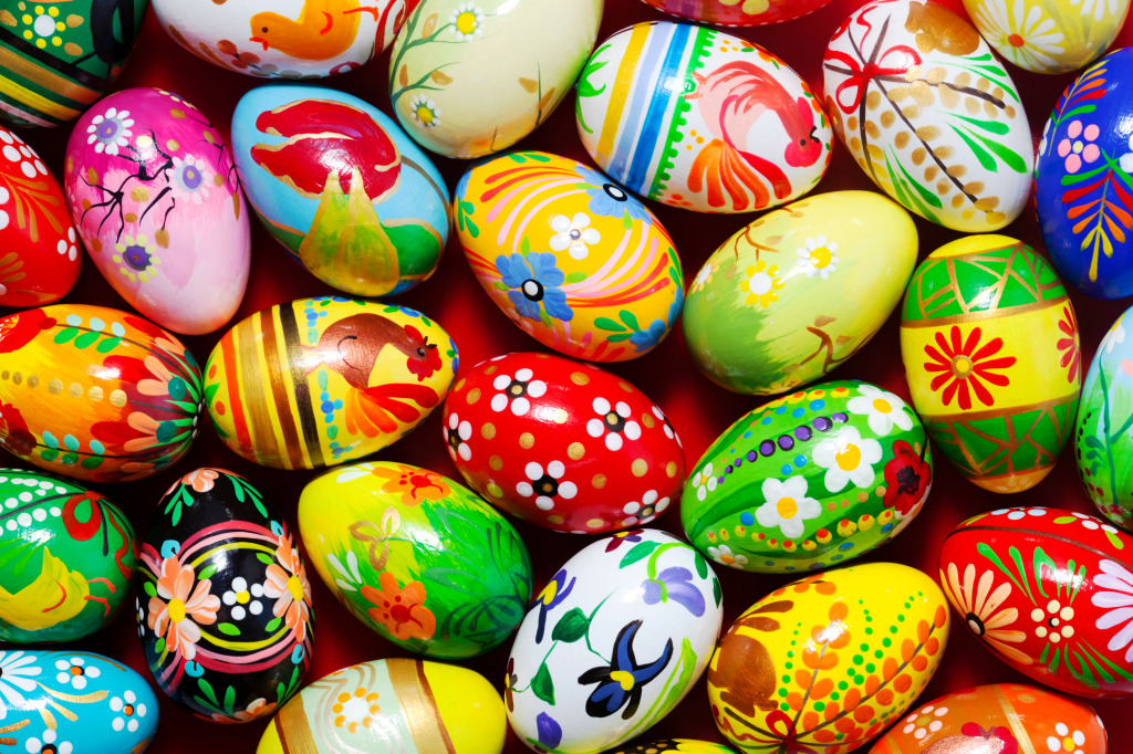 Handmade Easter Eggs Collection jigsaw puzzle in Macro puzzles on TheJigsawPuzzles.com