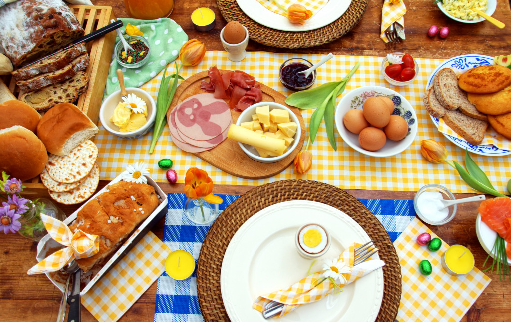 Breakfast Table jigsaw puzzle in Puzzle of the Day puzzles on TheJigsawPuzzles.com