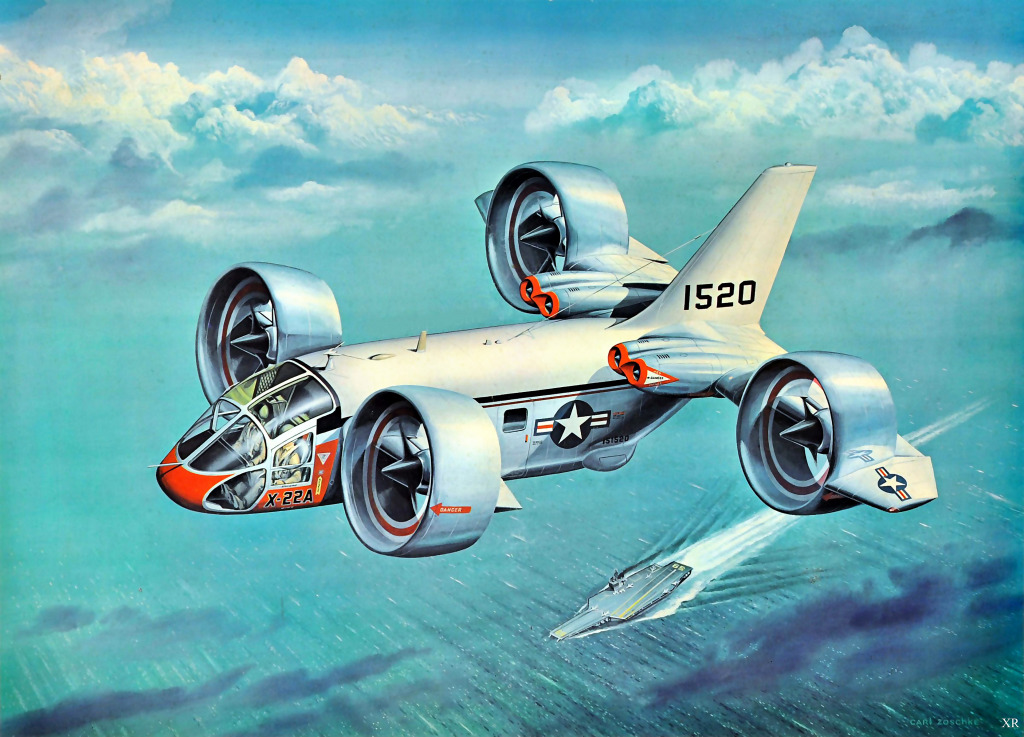 Bell X-22A jigsaw puzzle in Aviation puzzles on TheJigsawPuzzles.com