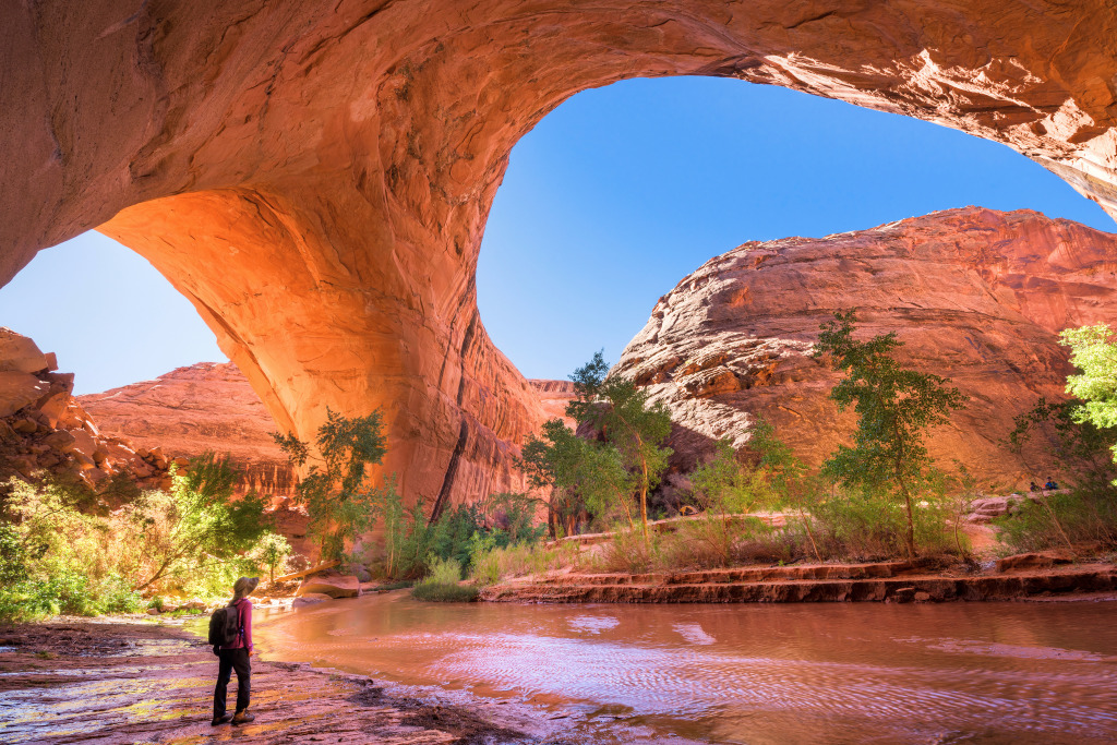 Jacob Hamblin Arch, Coyote Gulch jigsaw puzzle in Great Sightings puzzles on TheJigsawPuzzles.com