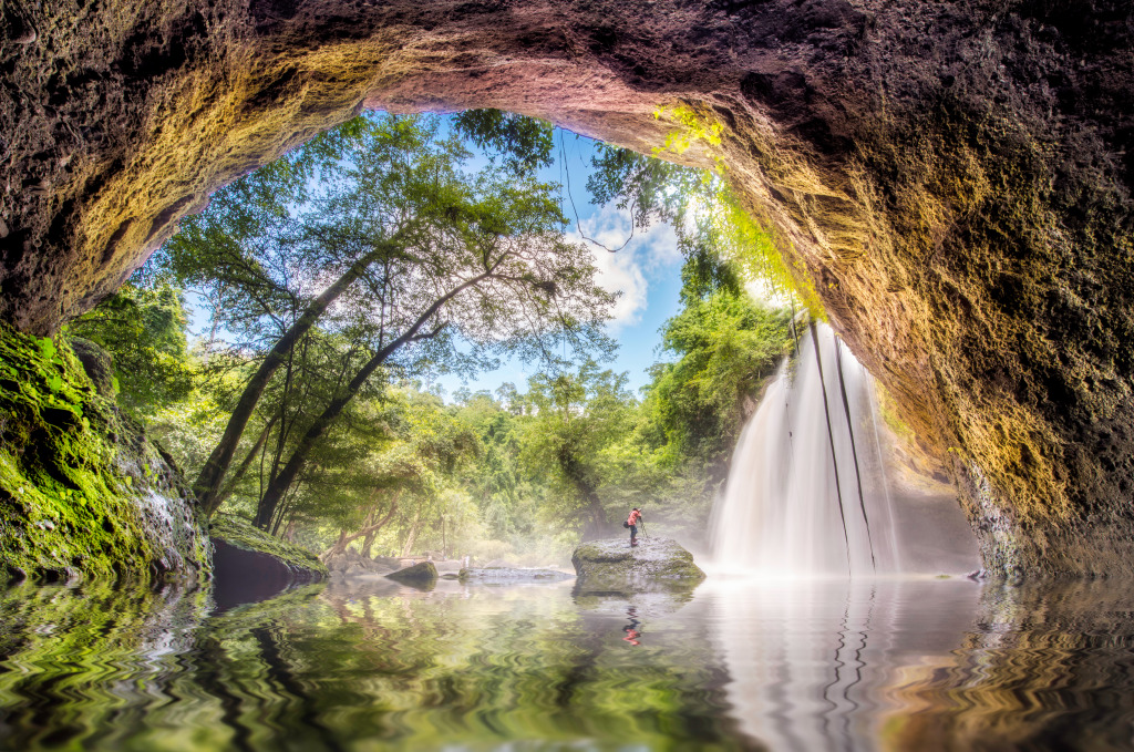 Khao Yai National Park, Thailand jigsaw puzzle in Waterfalls puzzles on TheJigsawPuzzles.com