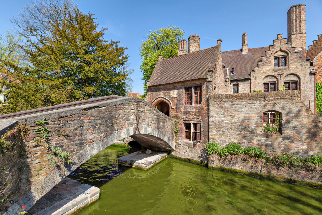 Old Bridge in Bruges, Belgium jigsaw puzzle in Bridges puzzles on TheJigsawPuzzles.com