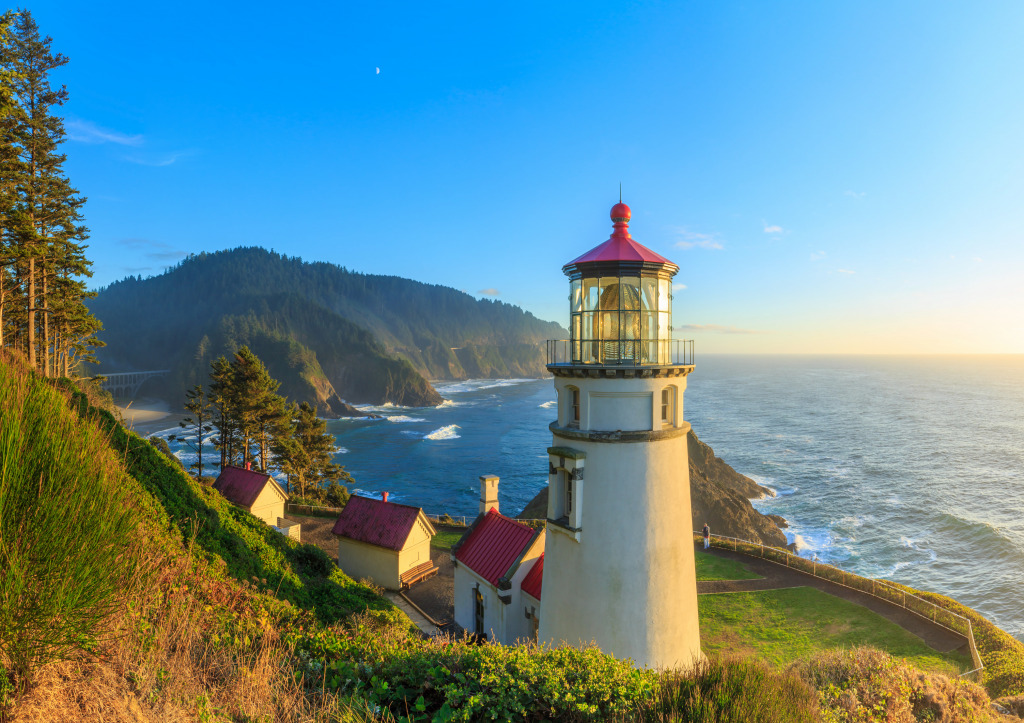 Heceta Head Lighthouse, Oregon jigsaw puzzle in Puzzle of the Day puzzles on TheJigsawPuzzles.com