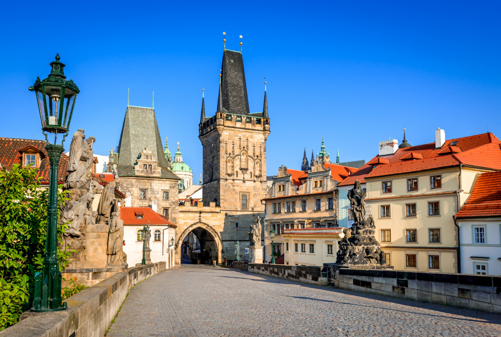 Charles Bridge, Prague, Czech Republic jigsaw puzzle in Bridges puzzles on TheJigsawPuzzles.com