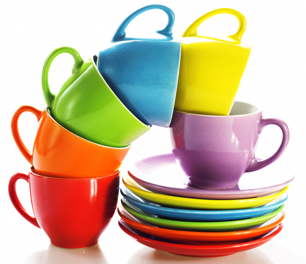 Colorful Cups jigsaw puzzle in Macro puzzles on TheJigsawPuzzles.com