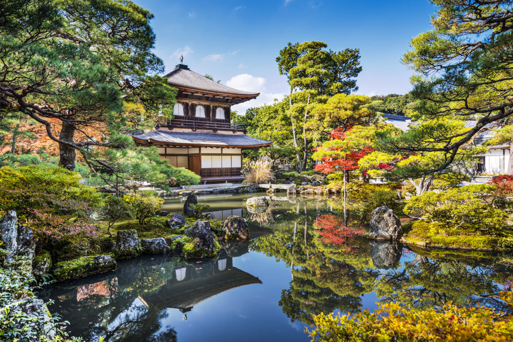 Ginkaku-Ji Silver Pavilion, Kyoto, Japan jigsaw puzzle in Great Sightings puzzles on TheJigsawPuzzles.com