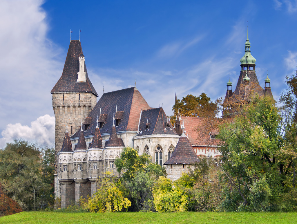 Vajdahunyad Castle, Budapest, Hungary jigsaw puzzle in Castles puzzles on TheJigsawPuzzles.com