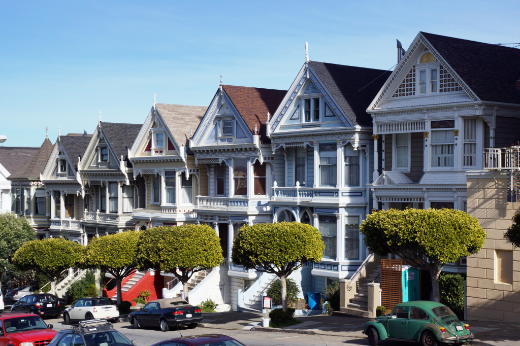 Painted Ladies, San Francisco jigsaw puzzle in Street View puzzles on TheJigsawPuzzles.com