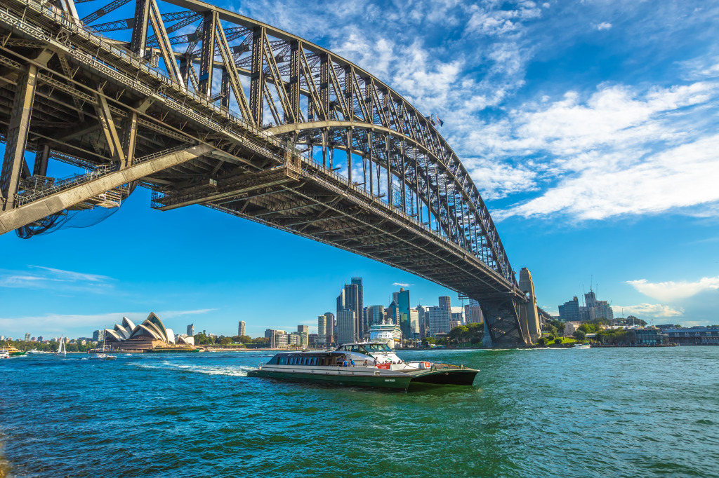 Sydney Harbor Bridge jigsaw puzzle in Bridges puzzles on TheJigsawPuzzles.com