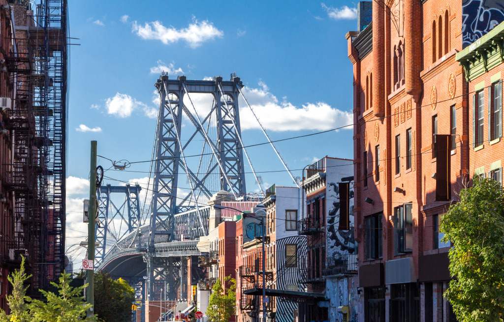 Williamsburg Bridge, Brooklyn jigsaw puzzle in Bridges puzzles on TheJigsawPuzzles.com