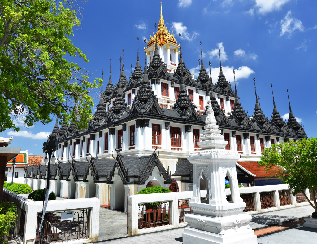 Loha Prasat Metal Palace, Bangkok, Thailand jigsaw puzzle in Castles puzzles on TheJigsawPuzzles.com