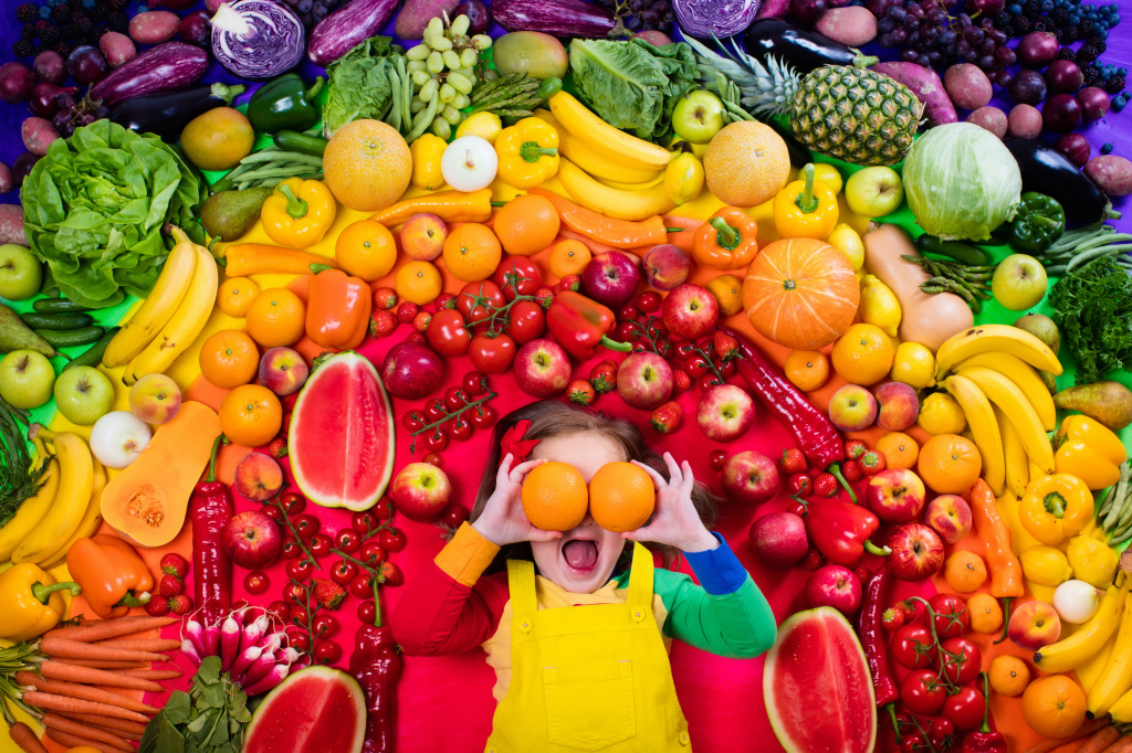 Fruity Rainbow jigsaw puzzle in Fruits & Veggies puzzles on TheJigsawPuzzles.com