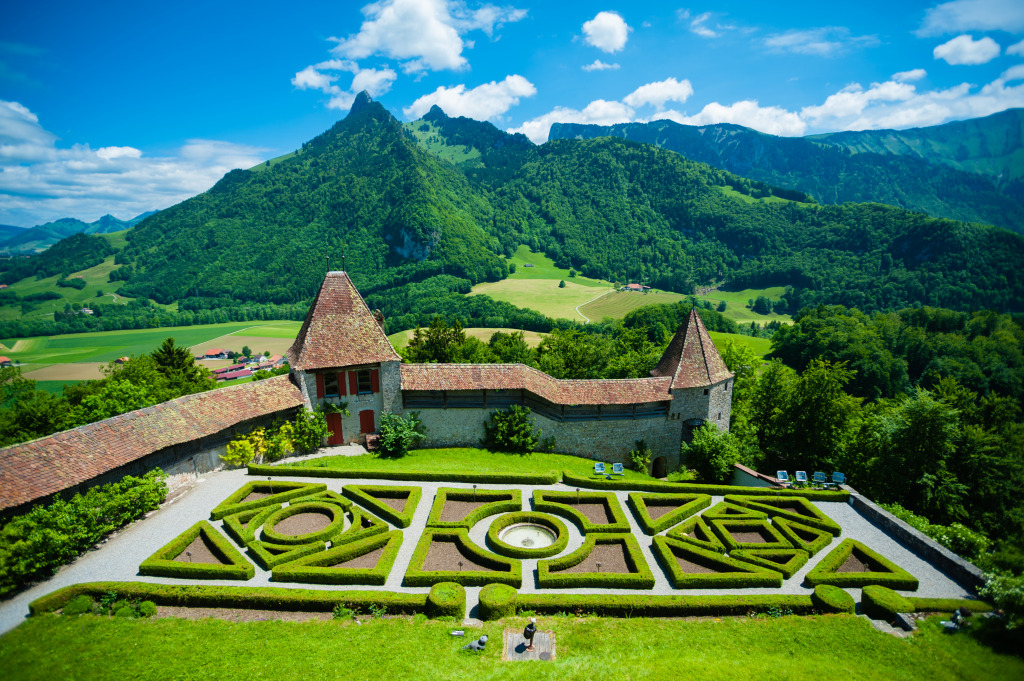 Gruyeres, Switzerland jigsaw puzzle in Great Sightings puzzles on TheJigsawPuzzles.com