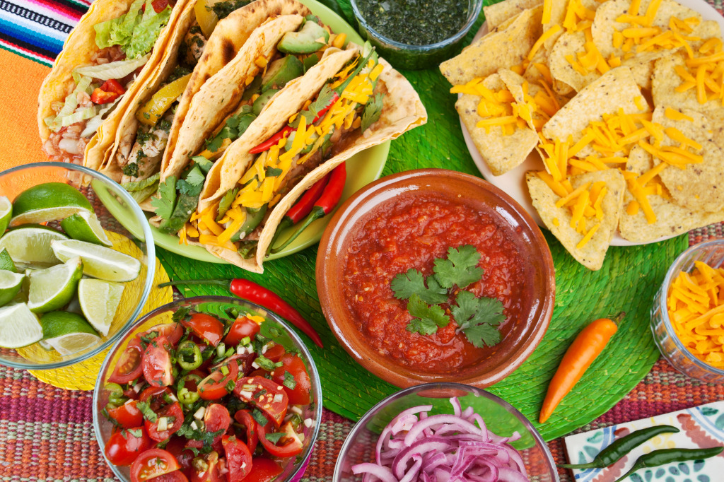 Traditional Mexican Food jigsaw puzzle in Food & Bakery puzzles on TheJigsawPuzzles.com