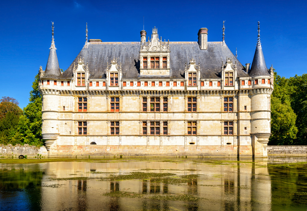 Chateau de Azay-Le-Rideau, France jigsaw puzzle in Castles puzzles on TheJigsawPuzzles.com