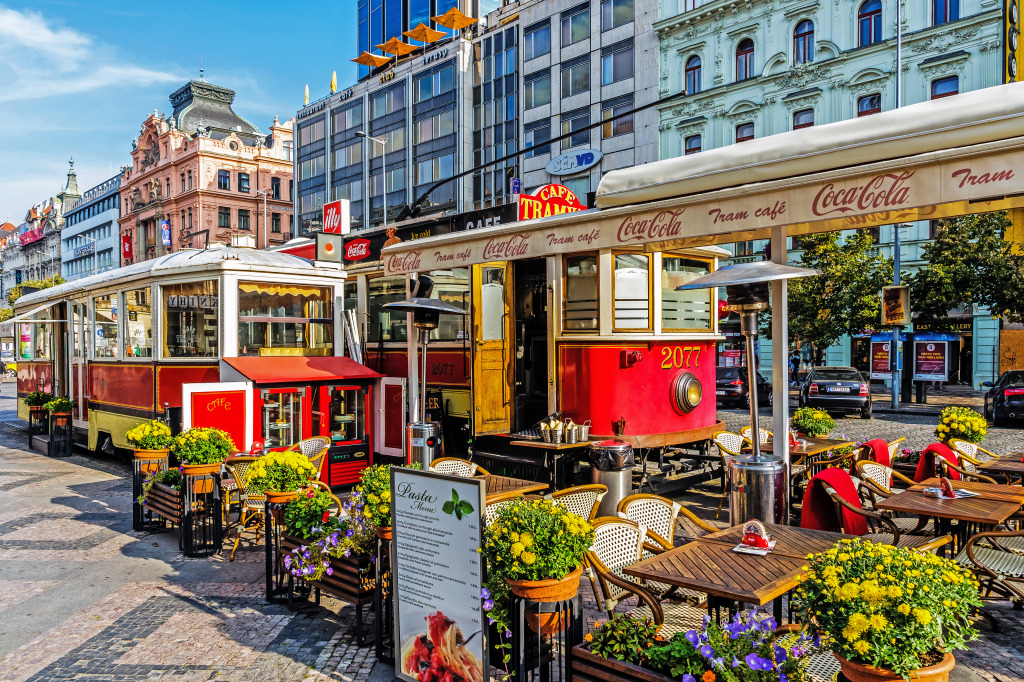 Wenceslas Square, Prague jigsaw puzzle in Street View puzzles on TheJigsawPuzzles.com