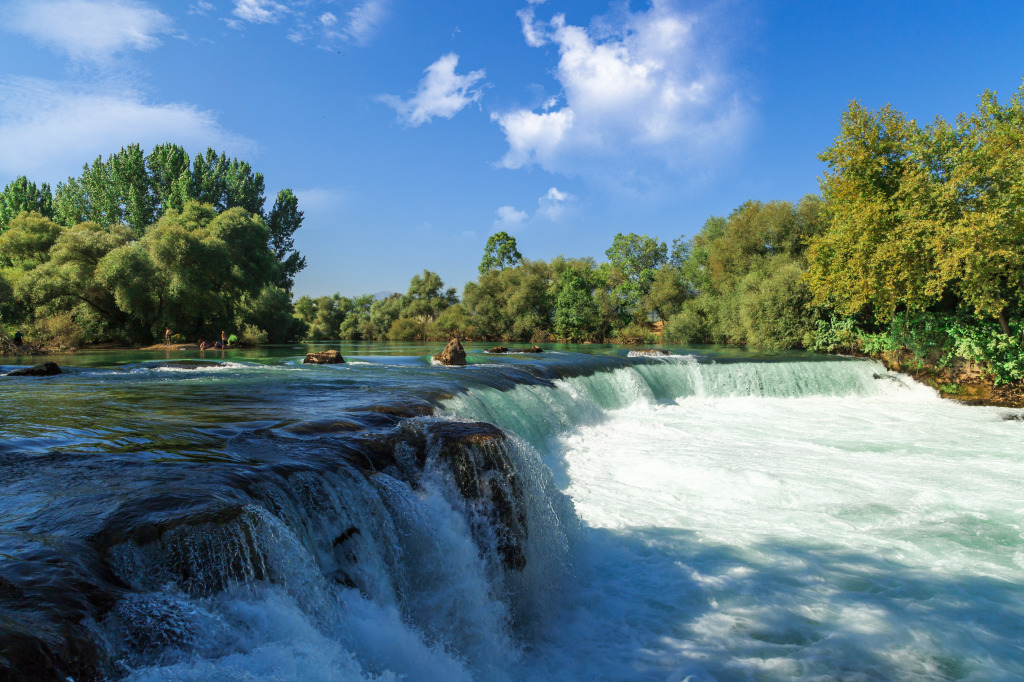 Manavgat Waterfall in Antalya, Turkey jigsaw puzzle in Waterfalls puzzles on TheJigsawPuzzles.com