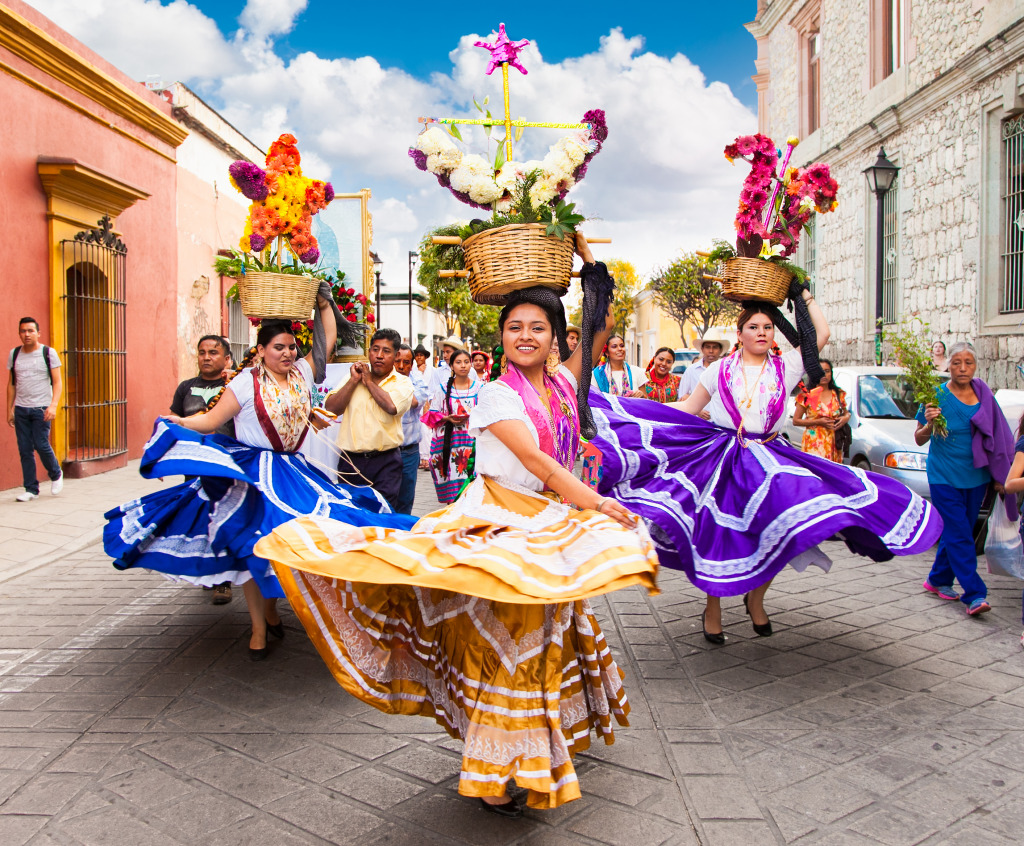 Day of the Virgin of Guadalupe, Oaxaca, Mexico jigsaw puzzle in People puzzles on TheJigsawPuzzles.com