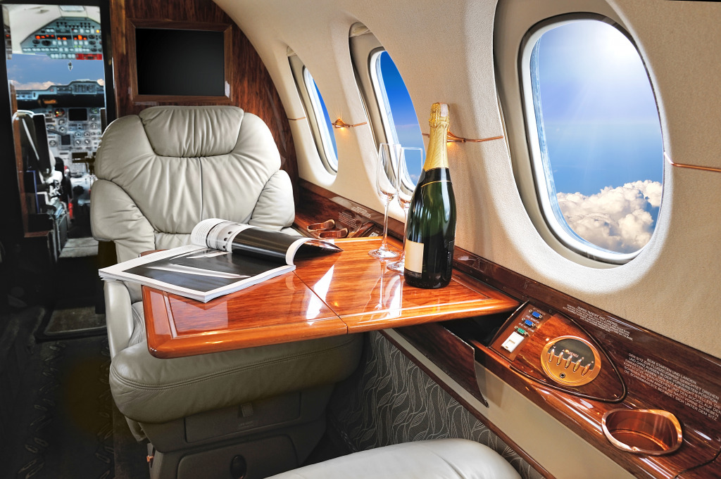 Business Jet Interior jigsaw puzzle in Aviation puzzles on TheJigsawPuzzles.com