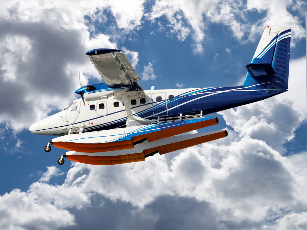 Seaplane Preparing for Landing jigsaw puzzle in Aviation puzzles on TheJigsawPuzzles.com