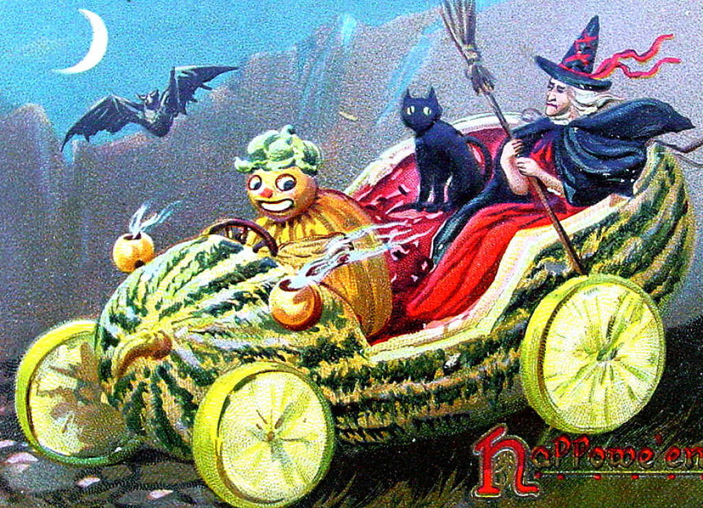 Early 20th Century Halloween Postcard jigsaw puzzle in Halloween puzzles on TheJigsawPuzzles.com