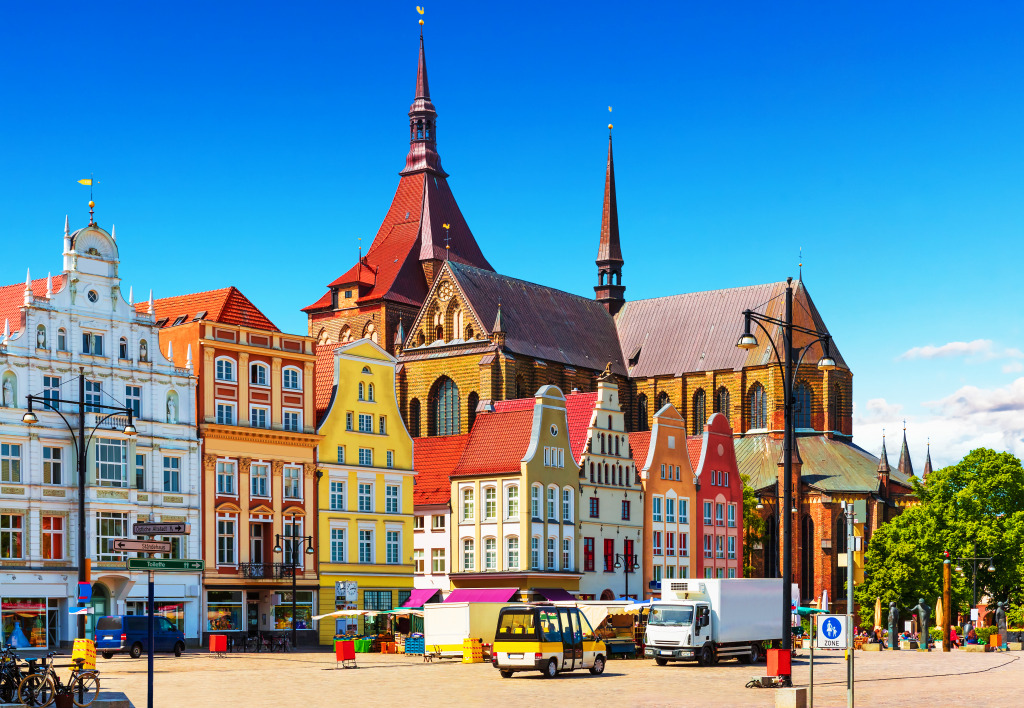 Old Town of Rostock, Germany jigsaw puzzle in Street View puzzles on TheJigsawPuzzles.com