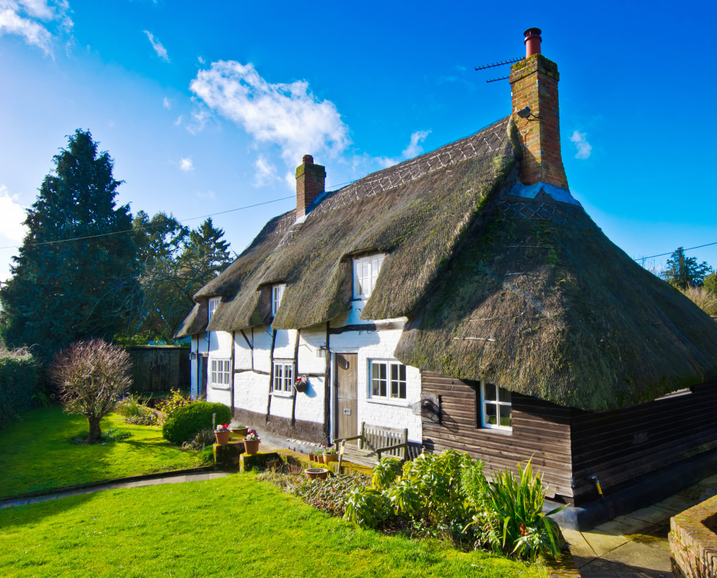 English Village House jigsaw puzzle in Street View puzzles on TheJigsawPuzzles.com