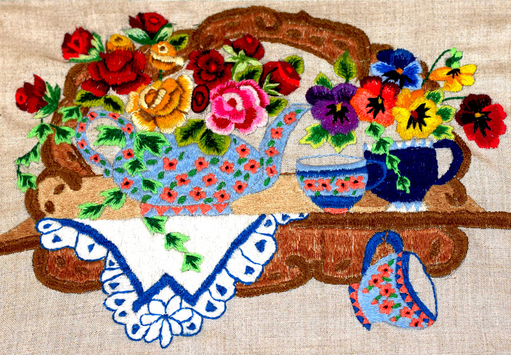 Ukrainian Folk Embroidery jigsaw puzzle in Handmade puzzles on TheJigsawPuzzles.com