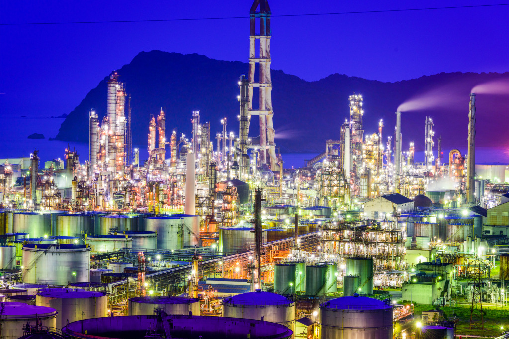 Wakayama, Japan Oil Refineries jigsaw puzzle in Great Sightings puzzles on TheJigsawPuzzles.com