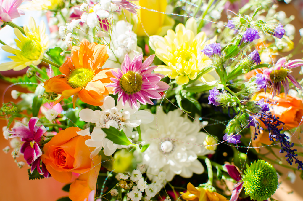 Bouquet of Flowers jigsaw puzzle in Flowers puzzles on TheJigsawPuzzles.com