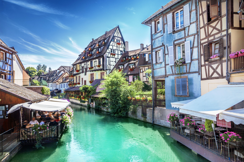 Town of Colmar, France jigsaw puzzle in Puzzle of the Day puzzles on TheJigsawPuzzles.com