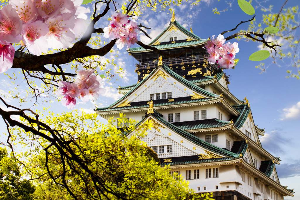 Osaka Castle, Japan jigsaw puzzle in Castles puzzles on TheJigsawPuzzles.com