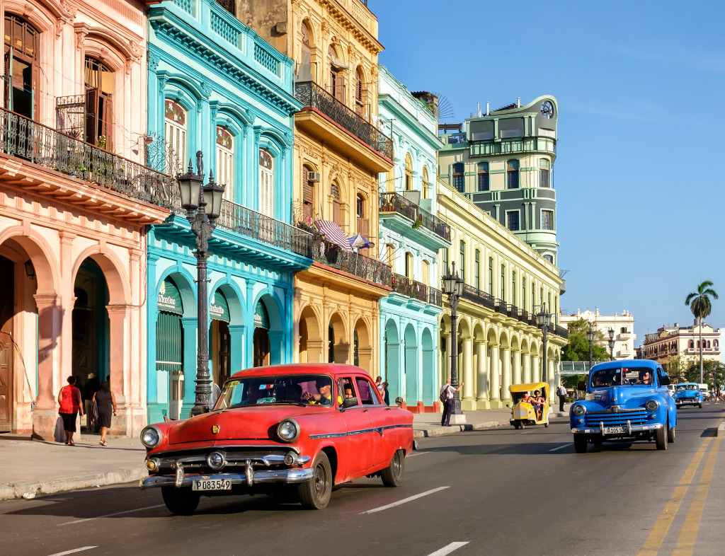 Downtown Havana, Cuba jigsaw puzzle in Puzzle of the Day puzzles on TheJigsawPuzzles.com