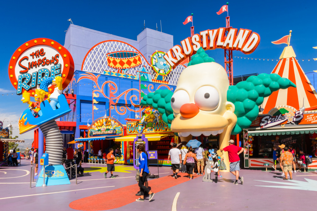 Krustyland, Universal Studios Hollywood Park jigsaw puzzle in Puzzle of the Day puzzles on TheJigsawPuzzles.com