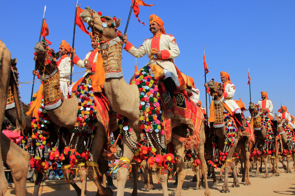 Desert Festival in Jaisalmer, India jigsaw puzzle in People puzzles on TheJigsawPuzzles.com