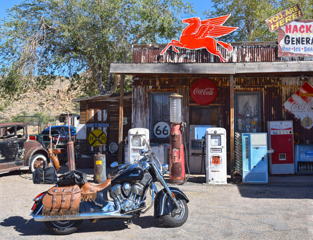 General Store on Route 66, Hackberry AZ jigsaw puzzle in Cars & Bikes puzzles on TheJigsawPuzzles.com