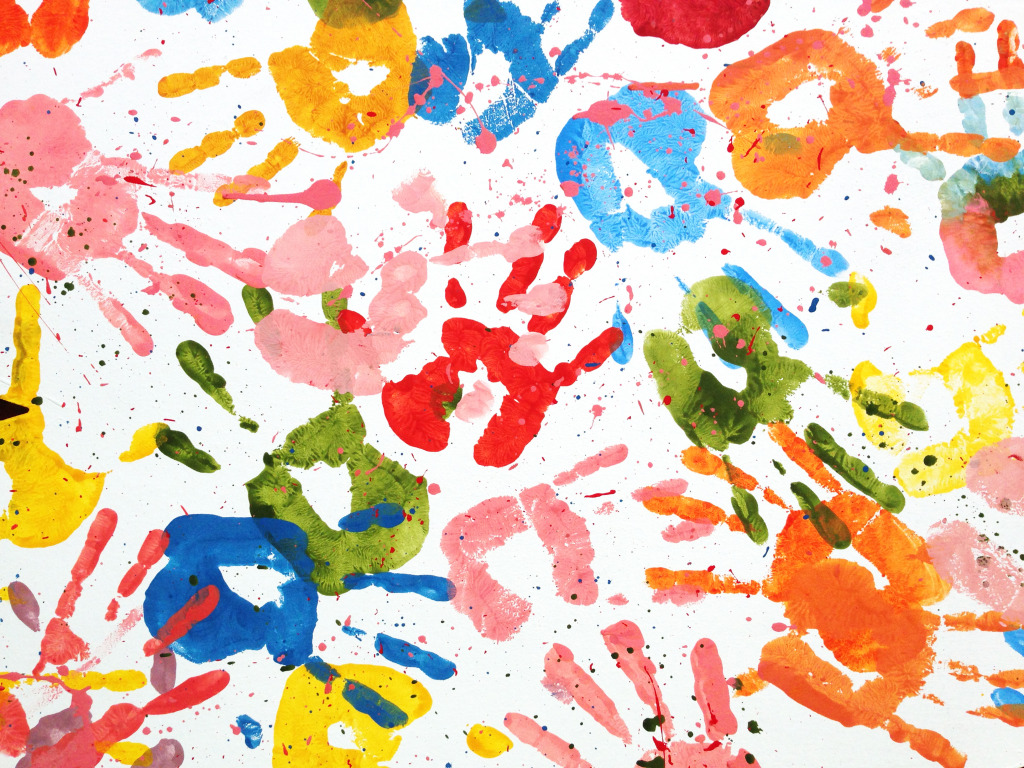 Kids Handprints jigsaw puzzle in Puzzle of the Day puzzles on TheJigsawPuzzles.com