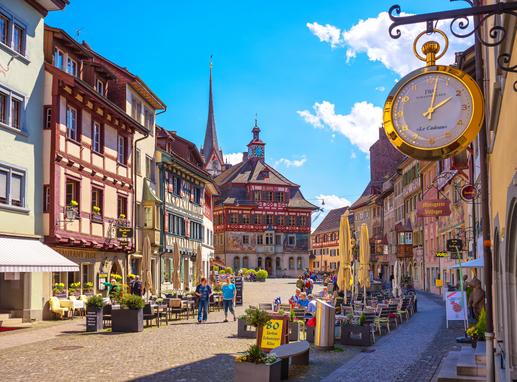 Schaffhausen, Switzerland jigsaw puzzle in Puzzle of the Day puzzles on TheJigsawPuzzles.com