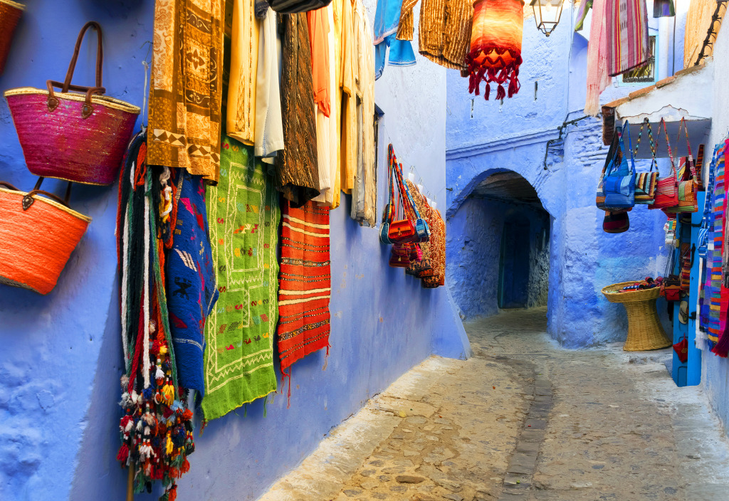 Medina of Chefchaouen, Morocco jigsaw puzzle in Puzzle of the Day puzzles on TheJigsawPuzzles.com