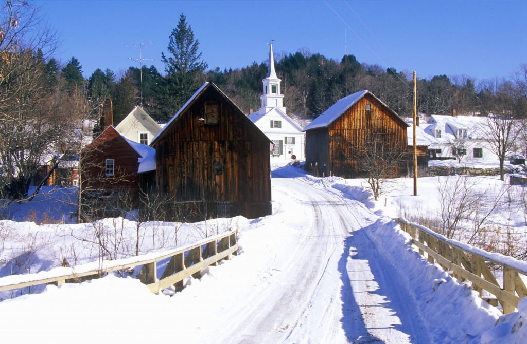 Methodist Church in Vermont jigsaw puzzle in Bridges puzzles on TheJigsawPuzzles.com