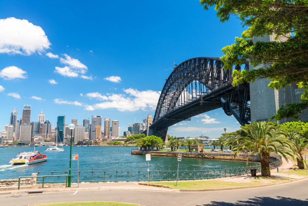 Sydney Harbour Bridge, Australia jigsaw puzzle in Bridges puzzles on TheJigsawPuzzles.com