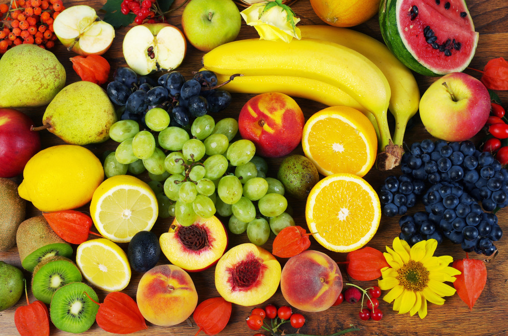 Colorful Fruits jigsaw puzzle in Fruits & Veggies puzzles on TheJigsawPuzzles.com